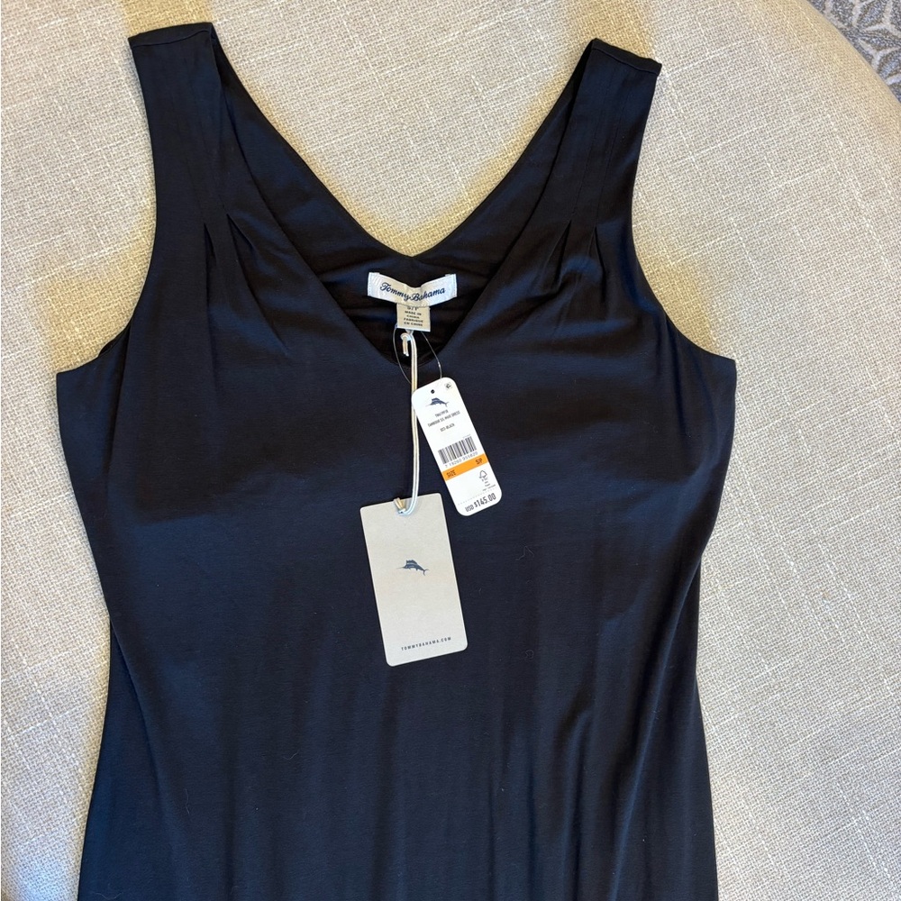 Tommy Bahama Black Tambour Sleeveless Maxi Dress | NWT | size S - Picture 6 of 9